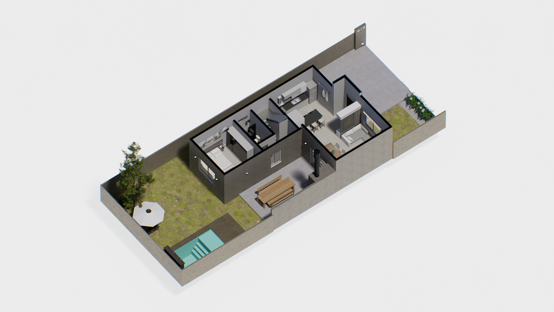 Casa Litoral render interior